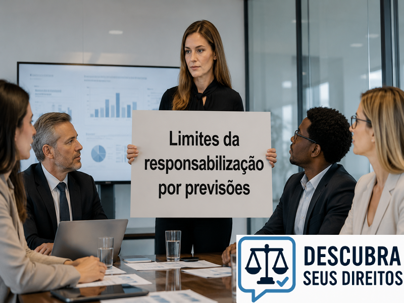 Limites da responsabilização por previsões