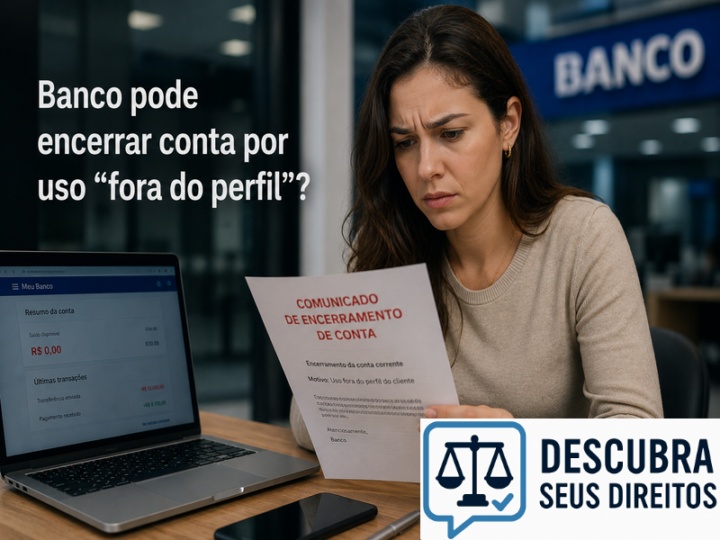 Banco pode encerrar conta por uso “fora do perfil”?