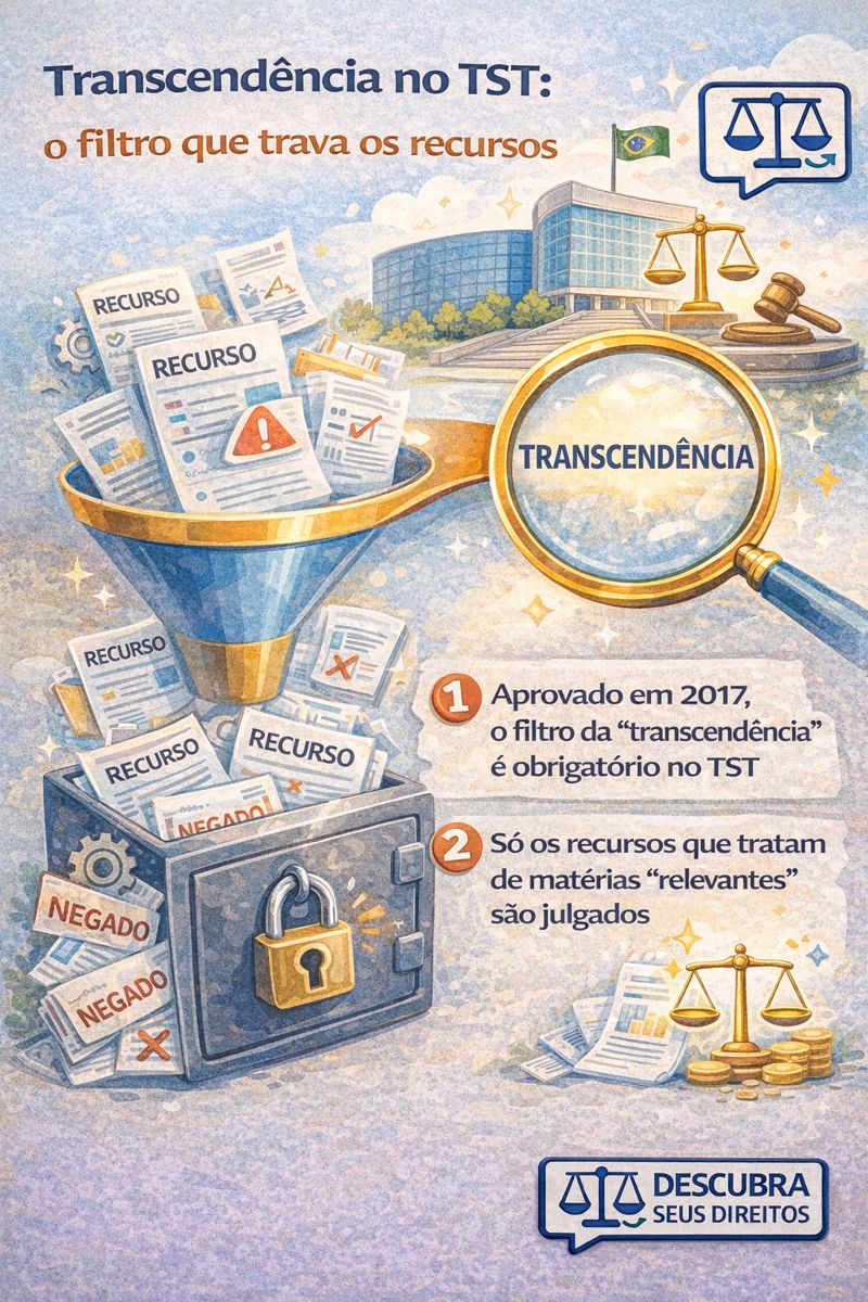 Transcendência no TST: o filtro que trava os recursos