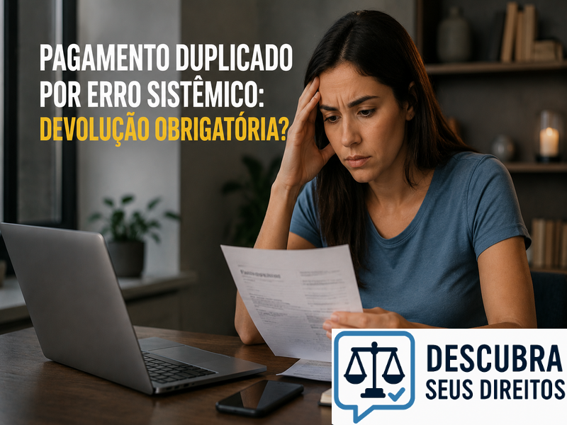 Pagamento duplicado por erro sistêmico: devolução obrigatória?