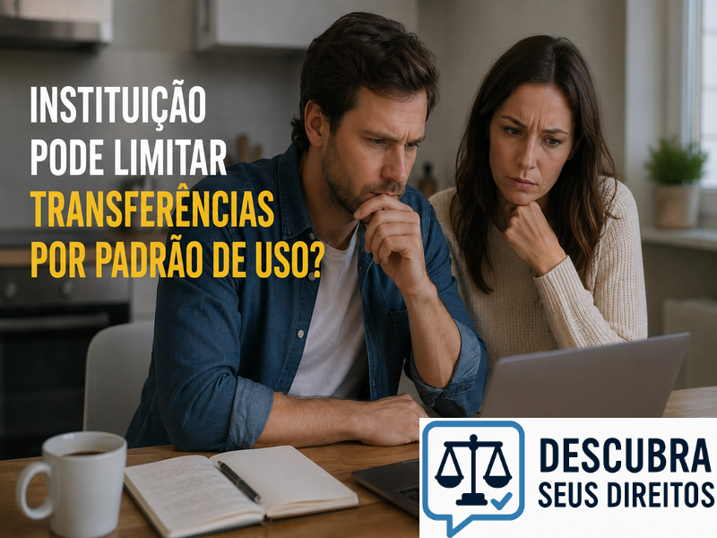 Instituição pode limitar transferências por padrão de uso?