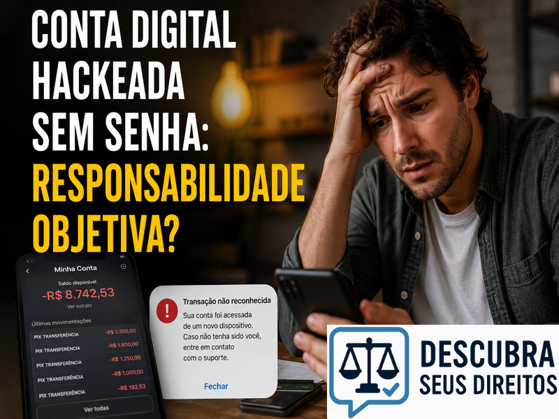 Conta digital hackeada sem senha: responsabilidade objetiva?