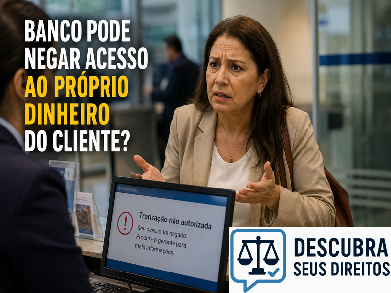 Banco pode negar acesso ao próprio dinheiro do cliente?