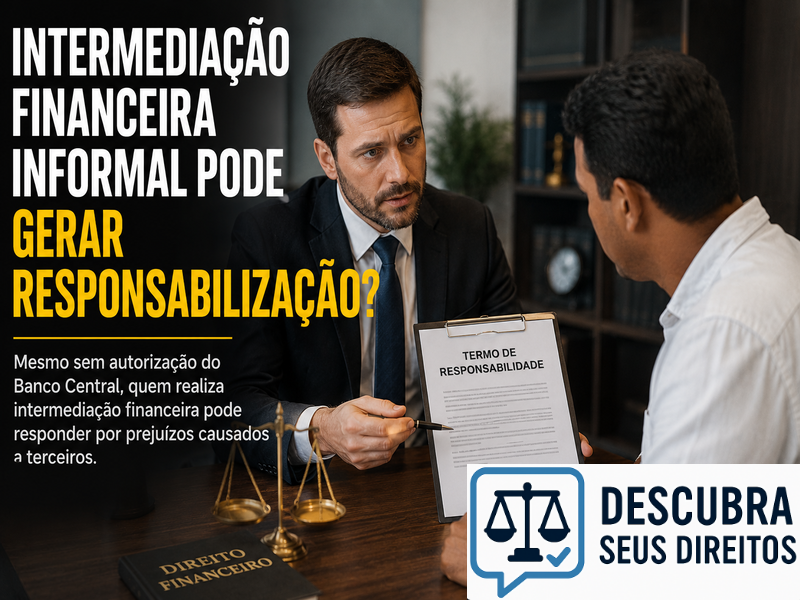 Intermediação financeira informal pode gerar responsabilização?