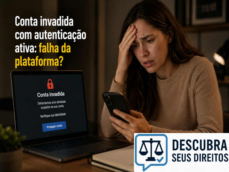 Conta invadida com autenticação ativa: falha da plataforma?