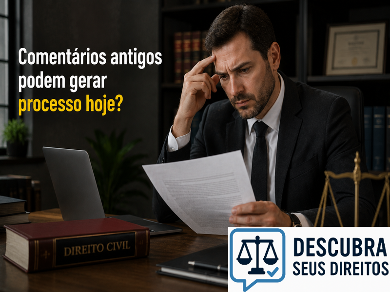 Comentários antigos podem gerar processo hoje?