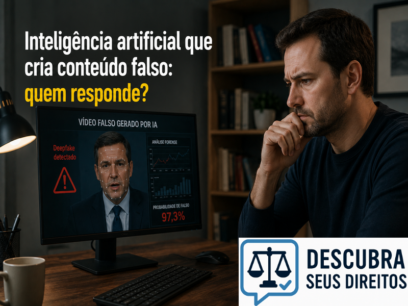 Inteligência artificial que cria conteúdo falso: quem responde?