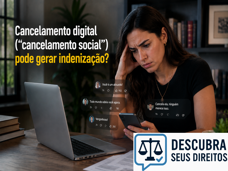 Cancelamento digital (“cancelamento social”) pode gerar indenização?
