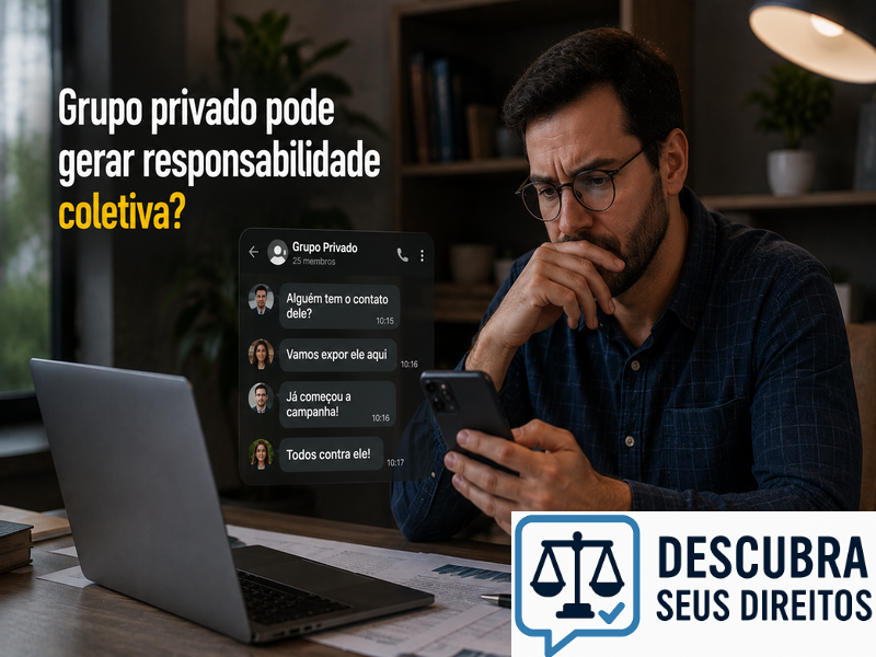 Grupo privado pode gerar responsabilidade coletiva?