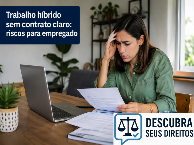 Trabalho híbrido sem contrato claro: quais os riscos para o empregado?