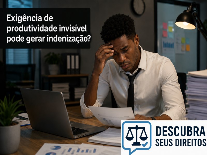 Exigência de produtividade invisível pode gerar indenização?