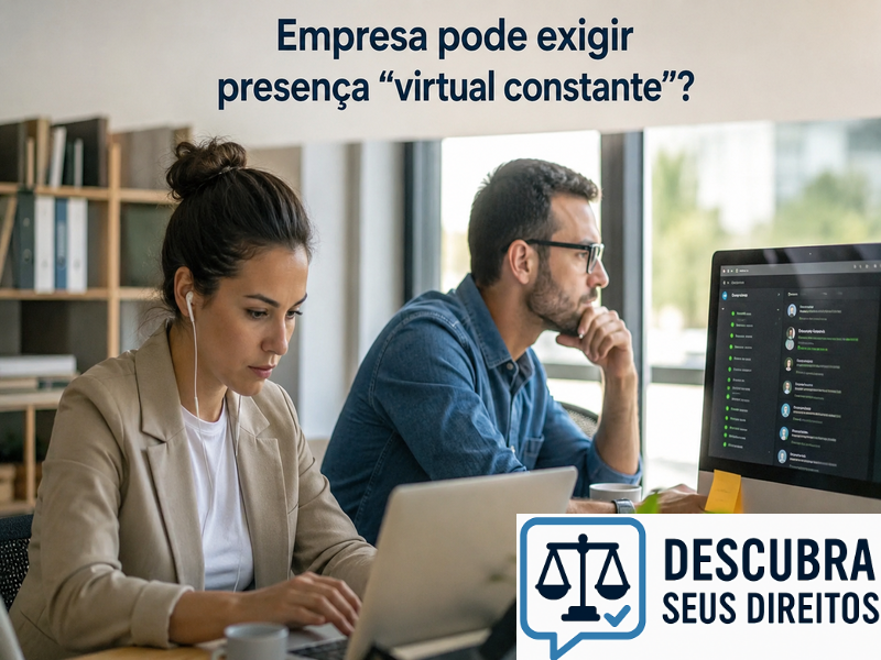 Empresa pode exigir presença “virtual constante”?