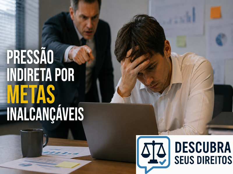 Pressão indireta por metas inalcançáveis pode gerar responsabilidade jurídica?