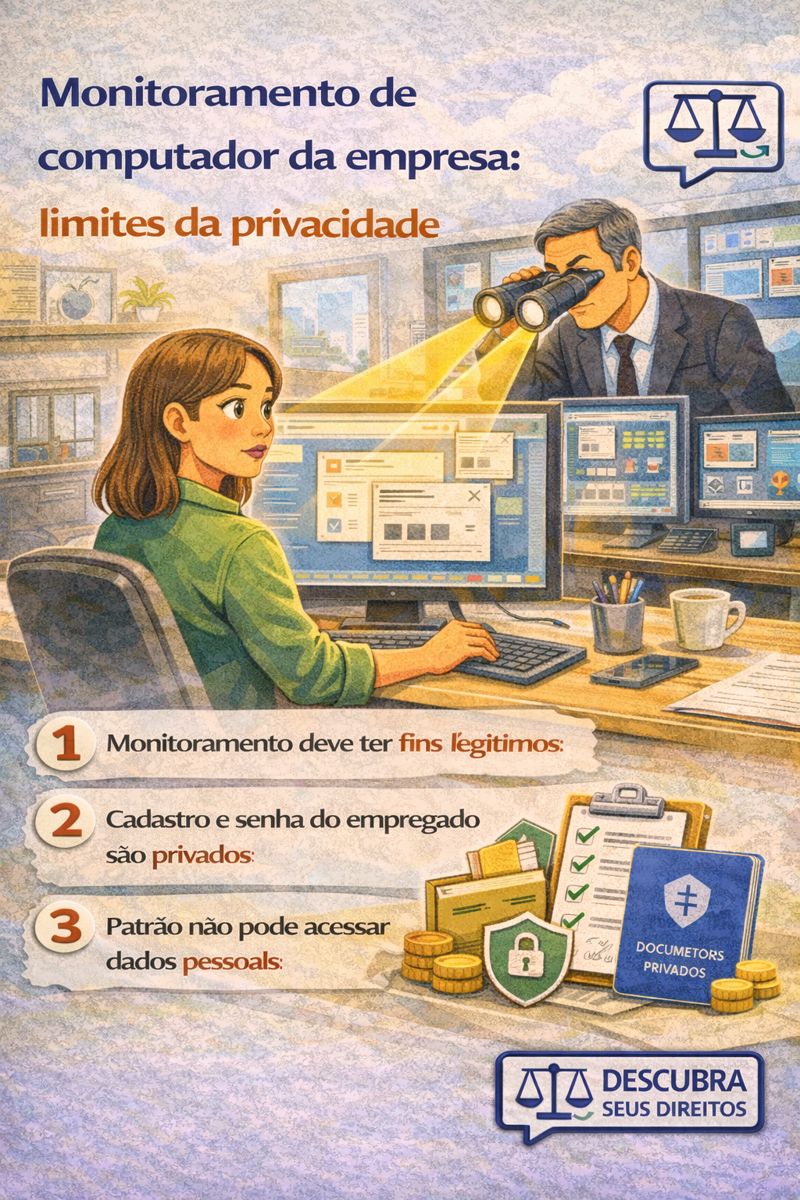 Monitoramento de computador da empresa: limites da privacidade