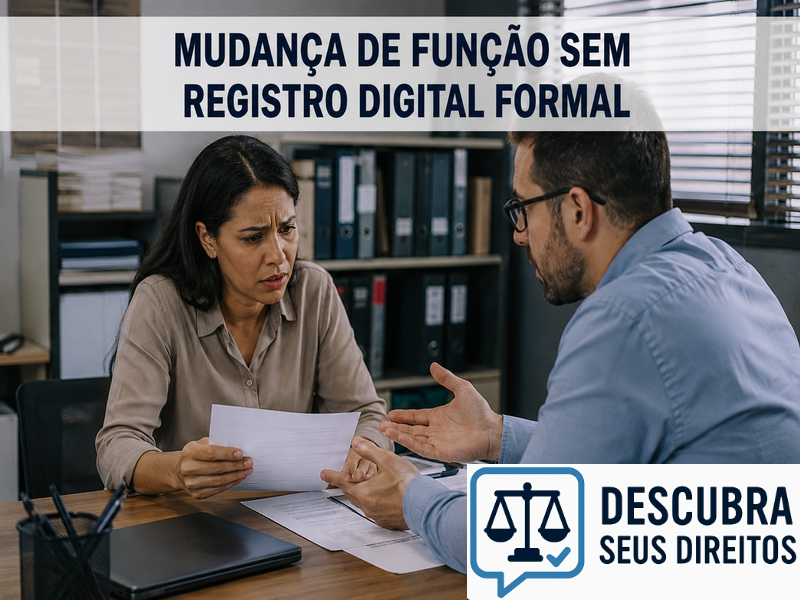 Mudança de função sem registro digital formal: é válida?