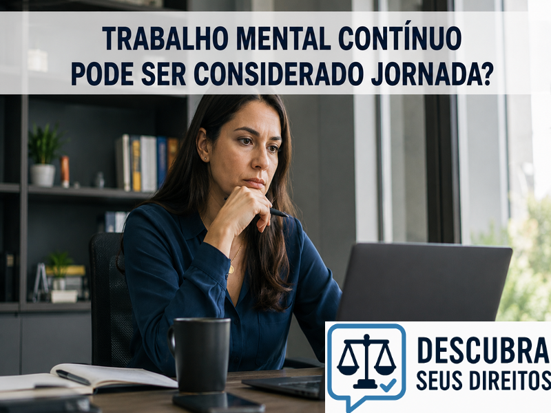 Trabalho mental contínuo pode ser considerado jornada?