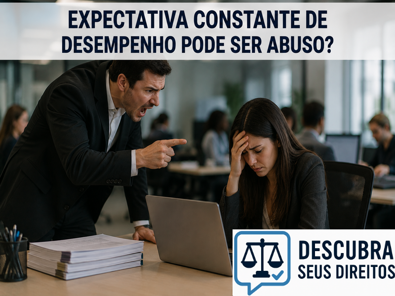 Expectativa constante de desempenho pode ser abuso?