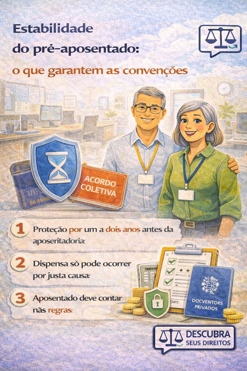 Estabilidade do pré-aposentado: o que garantem as convenções