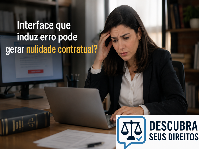 Interface que induz erro pode gerar nulidade contratual?