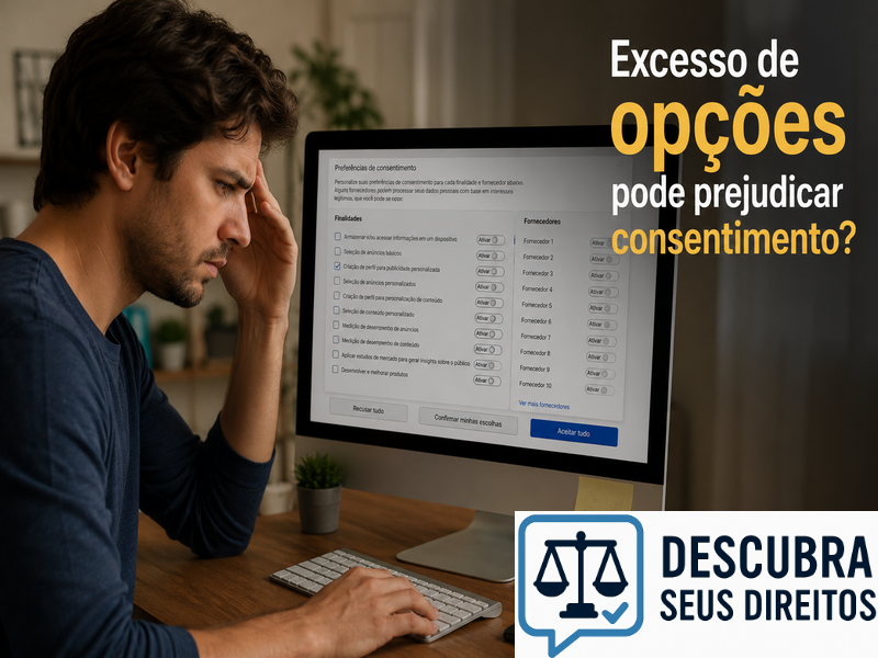 Excesso de opções pode prejudicar o consentimento?