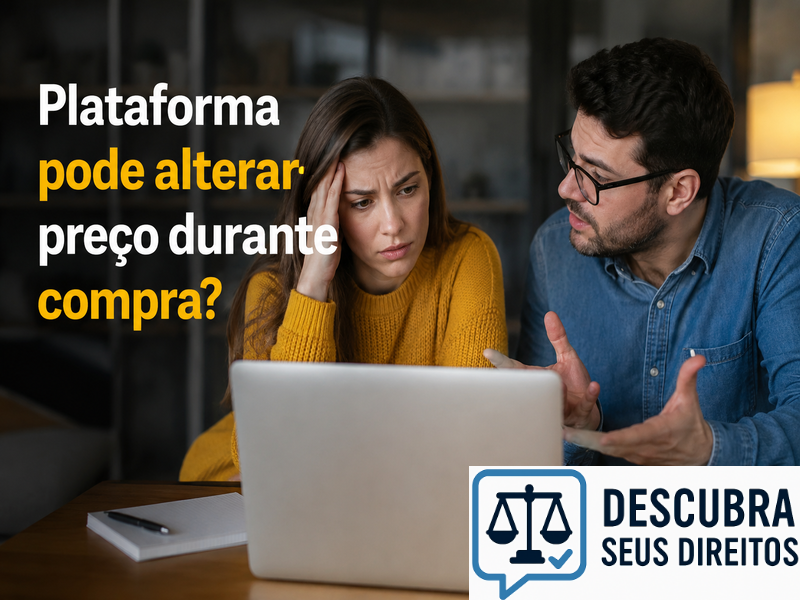 Plataforma pode alterar preço durante a compra?