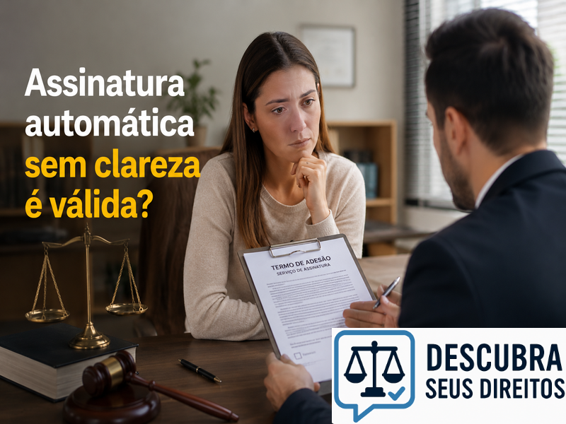 Assinatura automática sem clareza é válida?