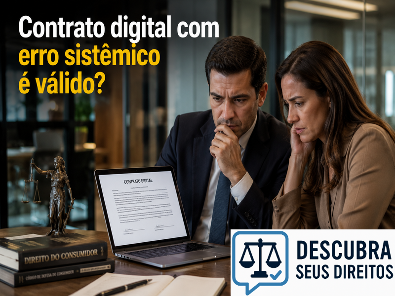 Contrato digital com erro sistêmico é válido?
