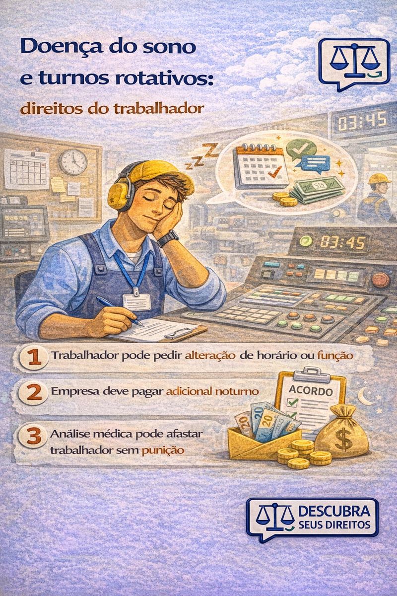 Doença do sono e turnos rotativos: direitos do trabalhador