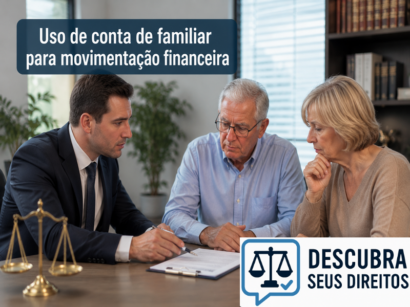 Uso de conta de familiar para movimentação financeira pode gerar problemas jurídicos?