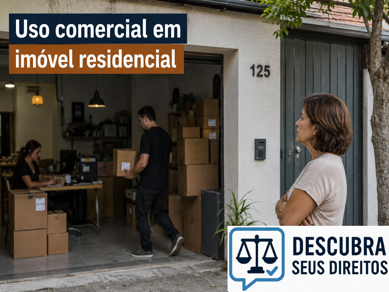 Uso comercial em imóvel residencial pode gerar responsabilização?