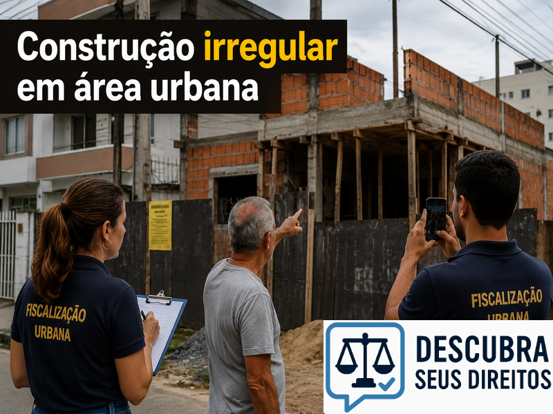 Construção irregular em área urbana pode gerar responsabilização?