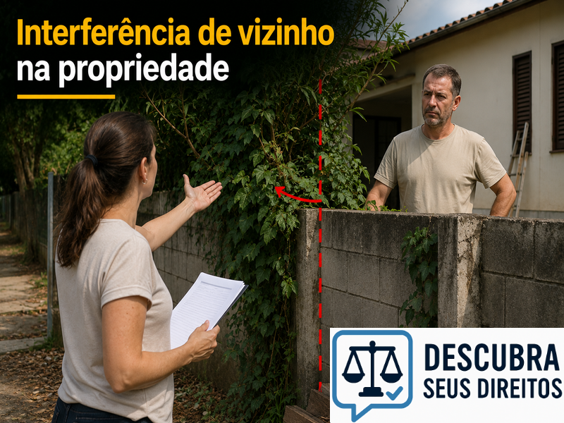 Interferência de vizinho na propriedade pode gerar responsabilização?
