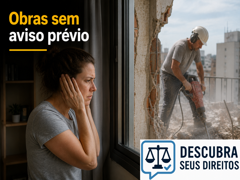Obras sem aviso prévio podem gerar responsabilização?