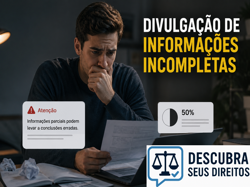 Divulgação de informações incompletas pode gerar responsabilidade jurídica?