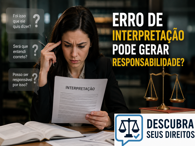 Erro de interpretação pode gerar responsabilidade jurídica?
