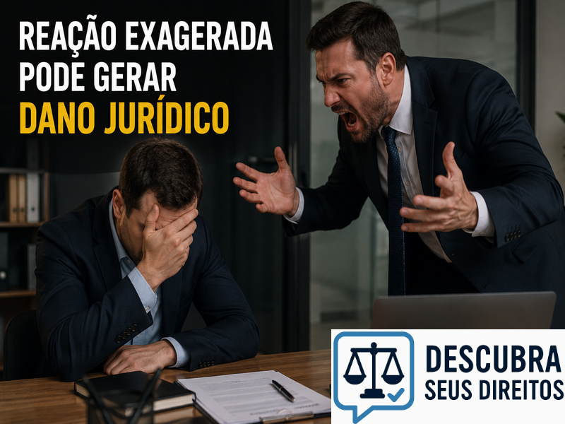 Reação exagerada pode gerar dano jurídico?