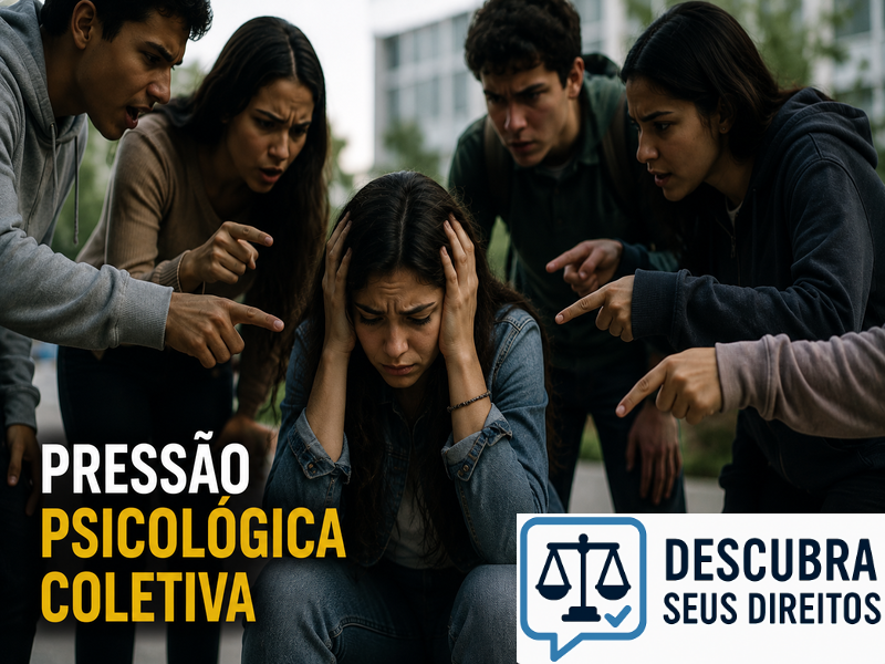 Pressão psicológica coletiva pode gerar responsabilidade jurídica?
