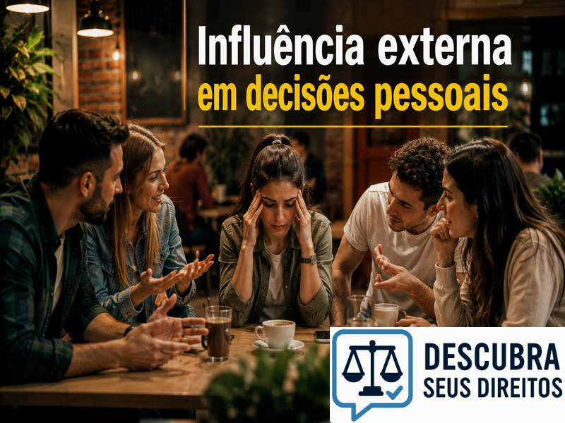 Influência externa em decisões pessoais pode gerar responsabilidade jurídica?