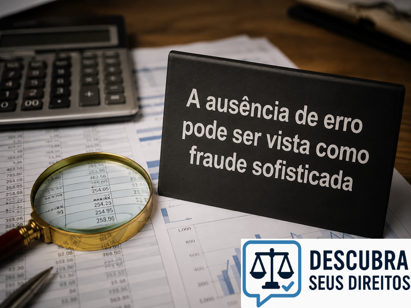 A ausência de erro pode ser vista como fraude sofisticada