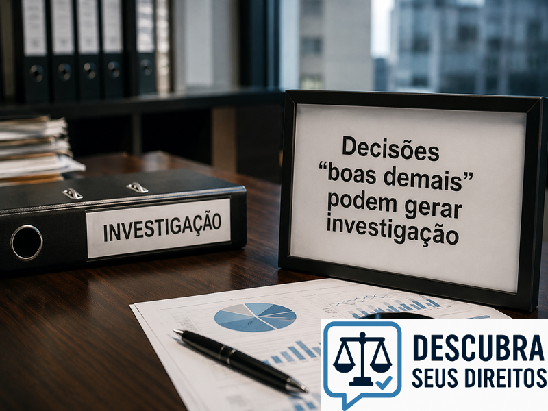 Decisões “boas demais” podem gerar investigação