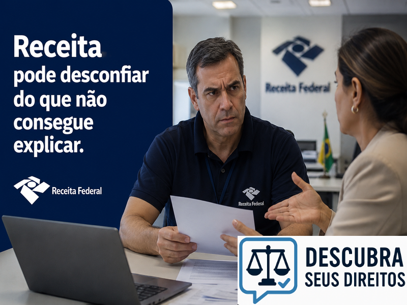 Receita pode desconfiar do que não consegue explicar