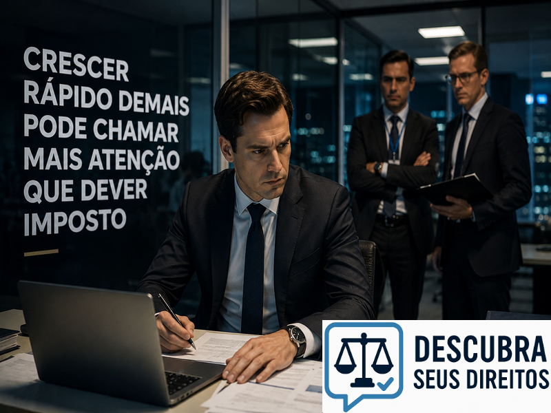 Crescer rápido demais pode chamar mais atenção que dever imposto
