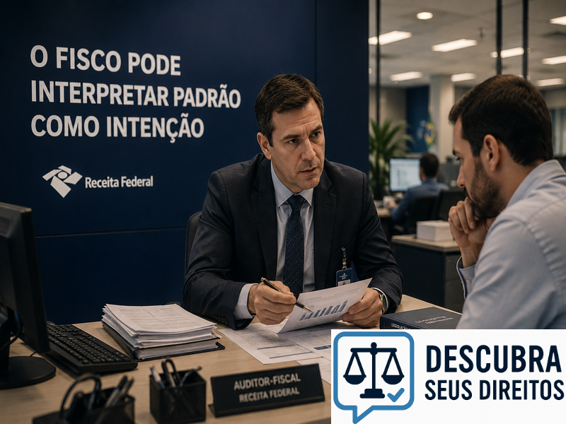 O Fisco pode interpretar padrão como intenção