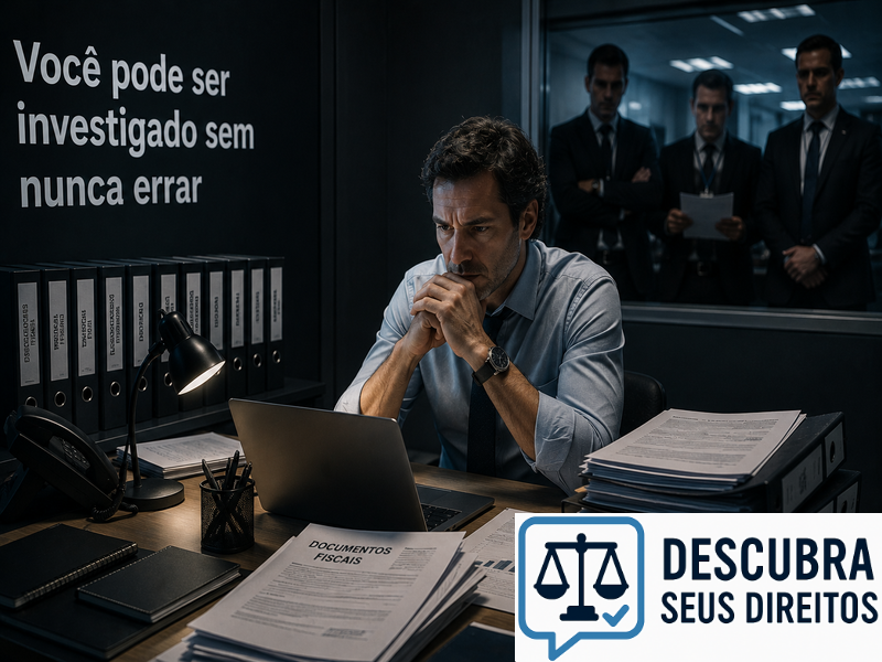 Você pode ser investigado sem nunca errar