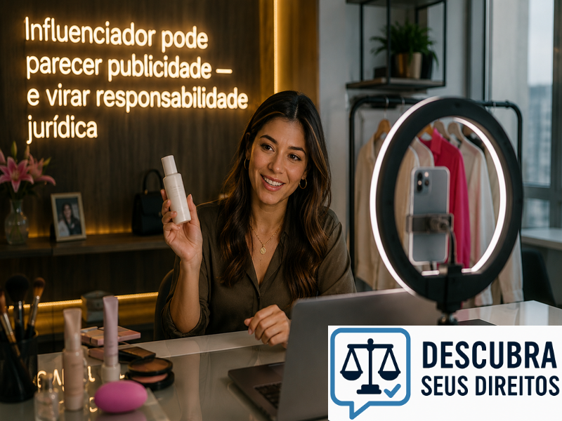 Influenciador pode parecer publicidade — e virar responsabilidade jurídica