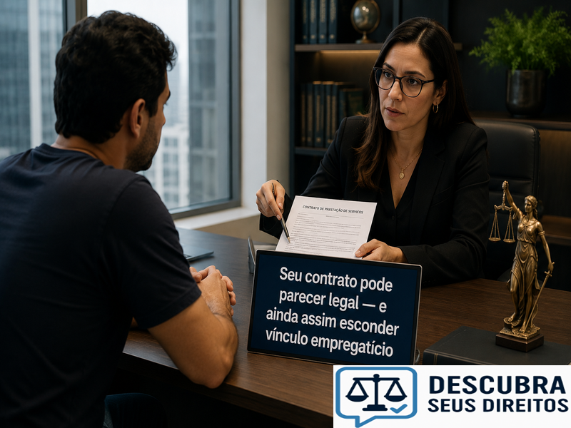 Seu contrato pode parecer legal — e ainda assim esconder vínculo empregatício