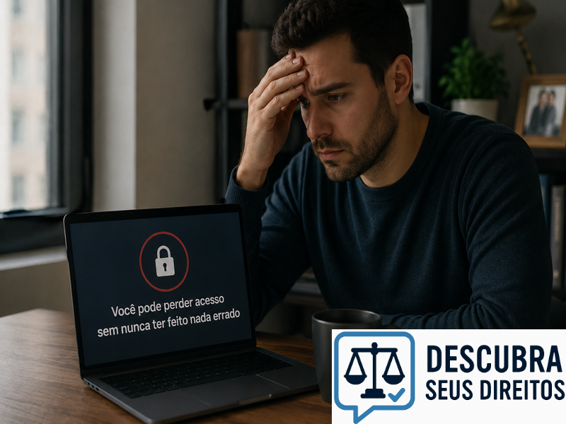Você pode perder acesso sem nunca ter feito nada errado