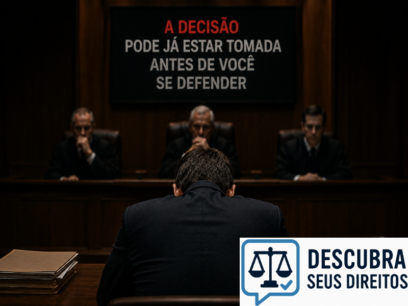 A decisão pode já estar tomada antes de você se defender