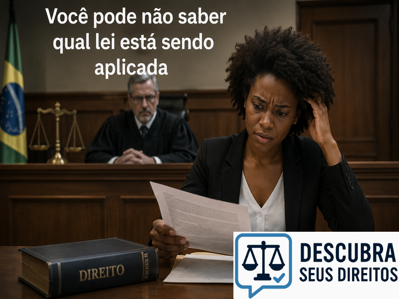 Você pode não saber qual lei está sendo aplicada
