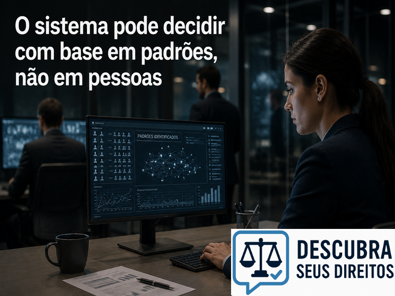 O sistema pode decidir com base em padrões, não em pessoas